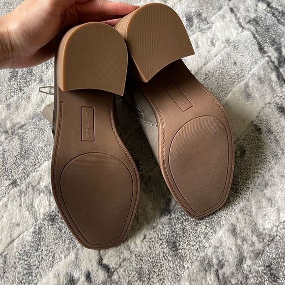 Grey khaki heeled booties - Picture 5 of 7